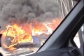 На Новой Ленинградке у поворота к Зеленограду сгорел автомобиль